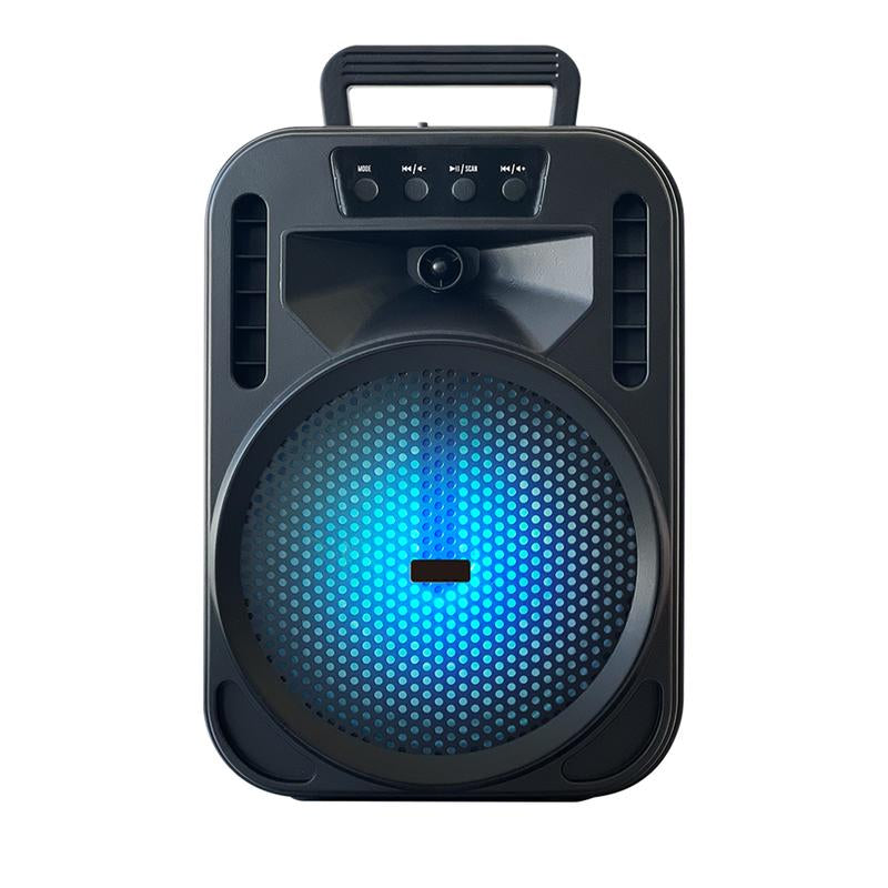 6.5“ Portable Bluetooth Speaker Rechargeable with Montion Party LED Lights Wireless PA Speaker for Home Indoor Outdoor Camping