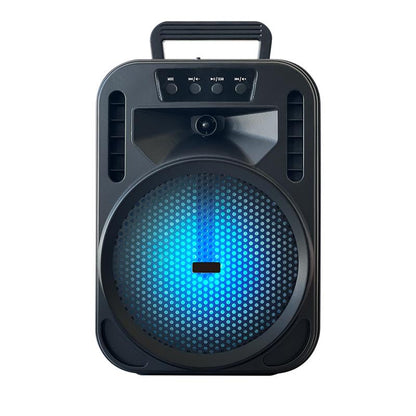 6.5“ Portable Bluetooth Speaker Rechargeable with Montion Party LED Lights Wireless PA Speaker for Home Indoor Outdoor Camping