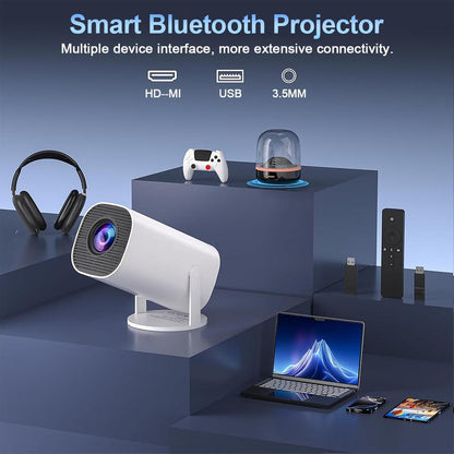 [US Warehouse] Nebula Flow Christmas Gift Projector, Audio Projector, Suitable for Bedroom Cinema and Outdoor Use, 2025 Model Android Wired