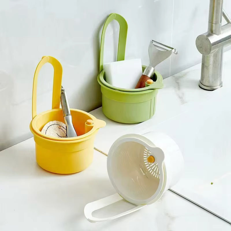 Sink Hanging Strainer Basket Adjustable Sink Filter Strainer Drain Basket Kitchen Accessories Organizer Quickly Drain Baskets