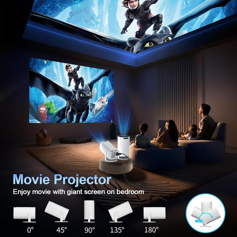 [US Warehouse] Nebula Flow Christmas Gift Projector, Audio Projector, Suitable for Bedroom Cinema and Outdoor Use, 2025 Model Android Wired