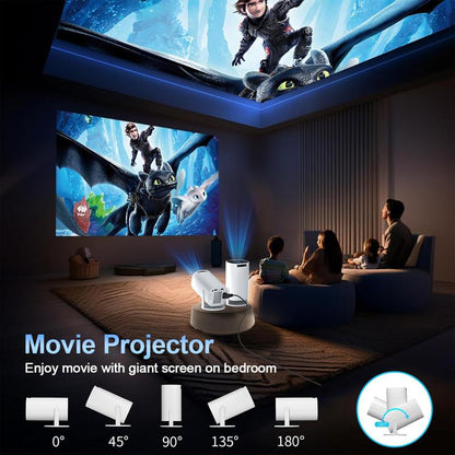 [US Warehouse] Nebula Flow Christmas Gift Projector, Audio Projector, Suitable for Bedroom Cinema and Outdoor Use, 2025 Model Android Wired