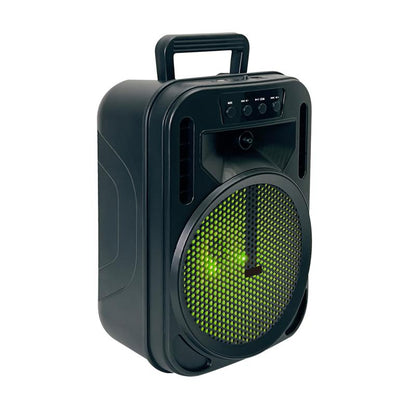 6.5“ Portable Bluetooth Speaker Rechargeable with Montion Party LED Lights Wireless PA Speaker for Home Indoor Outdoor Camping