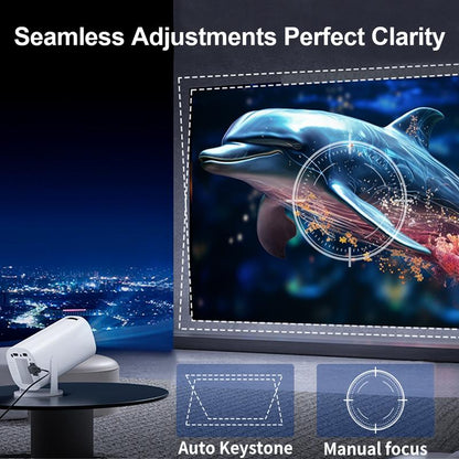 [US Warehouse] Nebula Flow Christmas Gift Projector, Audio Projector, Suitable for Bedroom Cinema and Outdoor Use, 2025 Model Android Wired